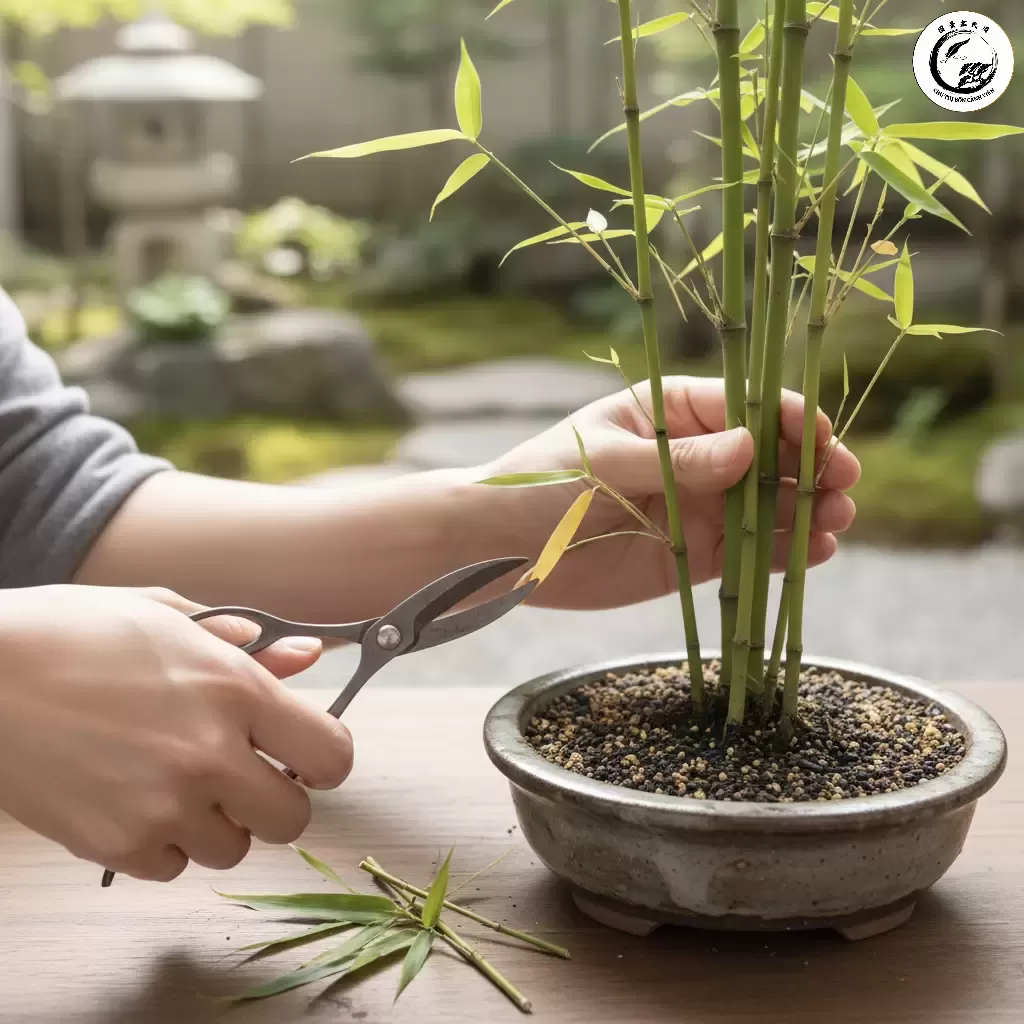 Cắt tỉa định kỳ giúp kiểm soát kích thước và khuyến khích sự phát triển của tán lá dày đặc