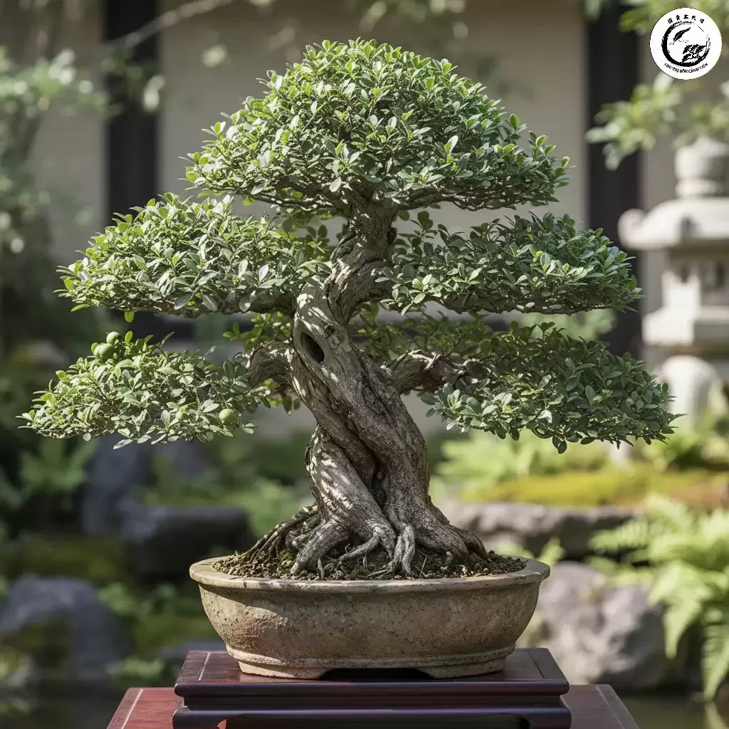 Một tác phẩm Bonsai Duối hoàn chỉnh với thân cốt ấn tượng thể hiện tiềm năng từ phôi gốc