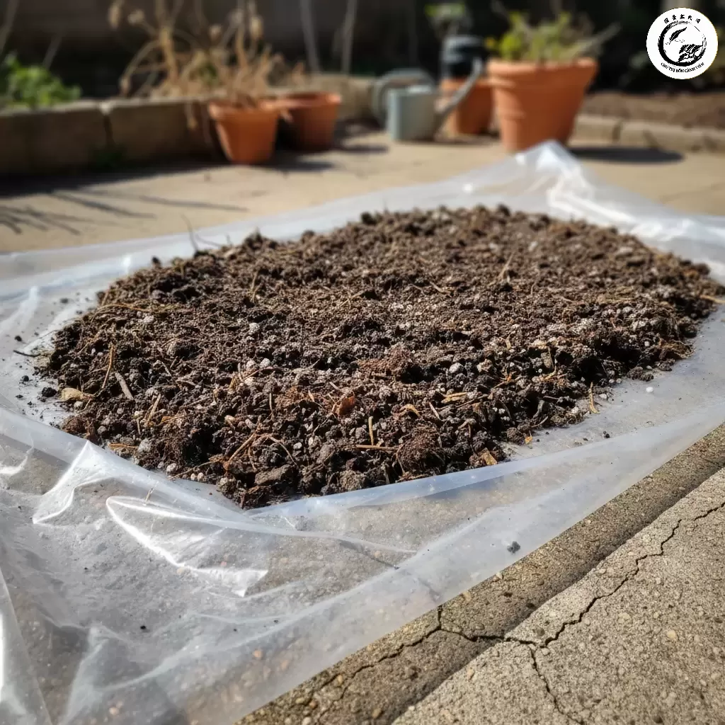 gemini_image_1767834037 Tái sử dụng đất trồng giúp tiết kiệm chi phí và bảo vệ môi trường nếu được xử lý đúng cách bằng phương pháp phơi nắng