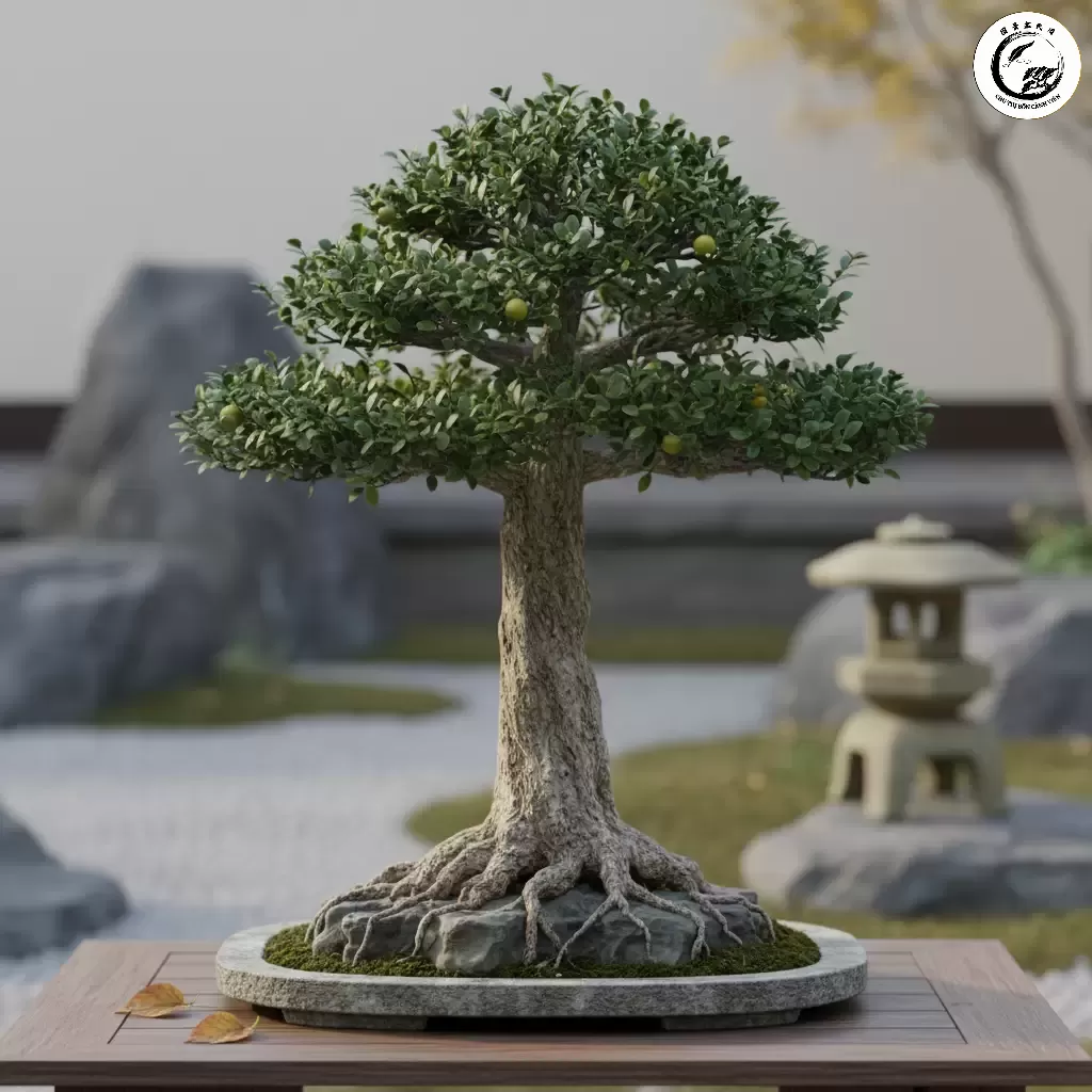 Cây Duối Bonsai thế Trực biểu tượng của sự chính trực và uy nghiêm