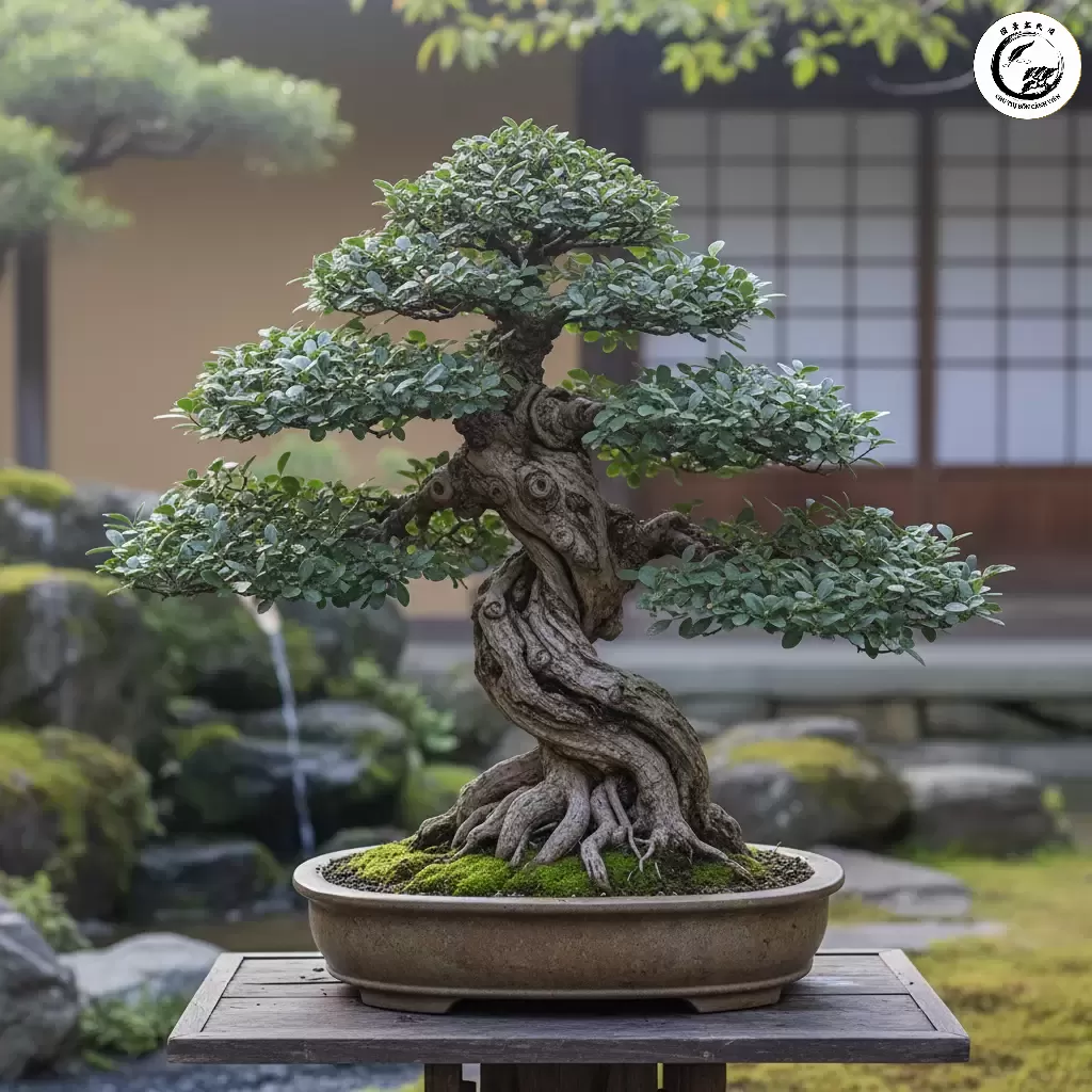 Bộ rễ nôm vững chắc và thân cây xù xì là đặc điểm nổi bật tạo nên giá trị thẩm mỹ cao của cây Duối Bonsai