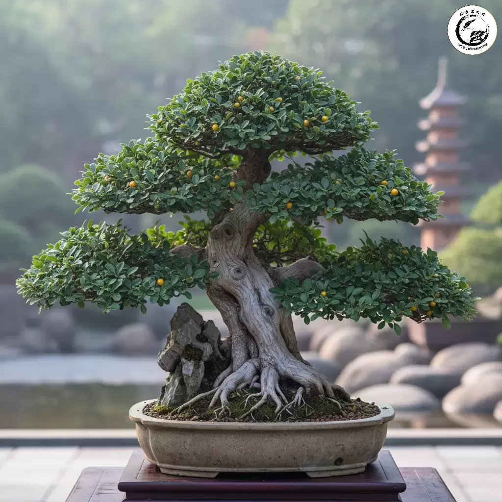 Cây Duối cảnh bonsai với dáng thế cổ kính biểu tượng của sự trường thọ