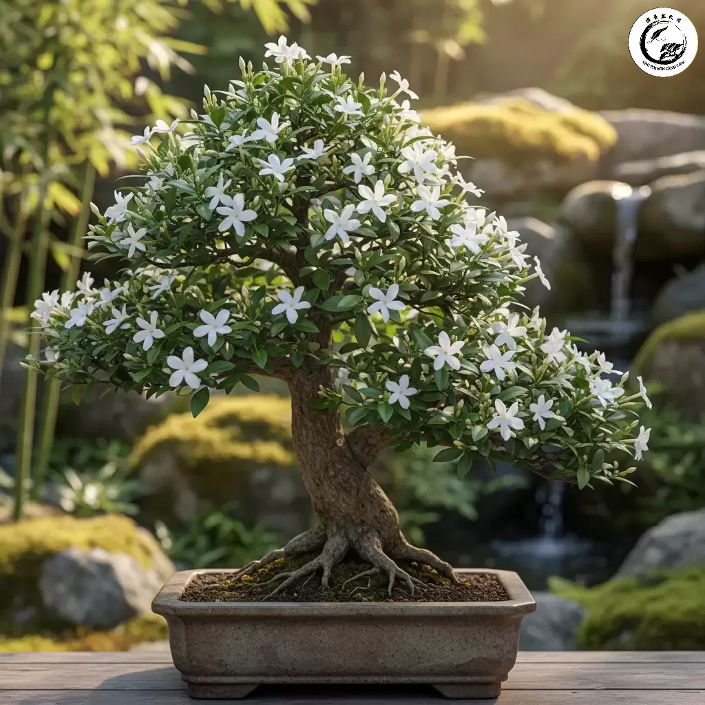 Hoa nhài bonsai là sự kết hợp hoàn hảo giữa vẻ đẹp thanh lịch và hương thơm tinh khiết