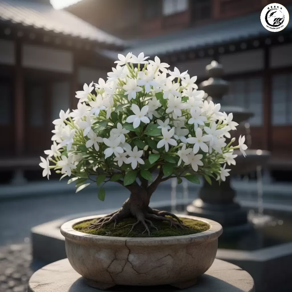 Chăm sóc đúng cách sẽ giúp cây hoa nhài bonsai ra hoa liên tục và bền đẹp