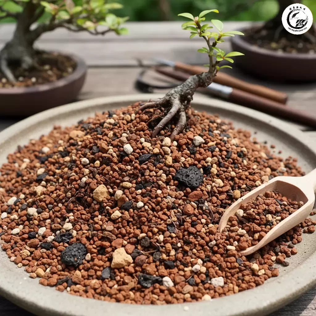 Đất trồng Bonsai Linh Sam cần đảm bảo độ tơi xốp và khả năng thoát nước tối ưu