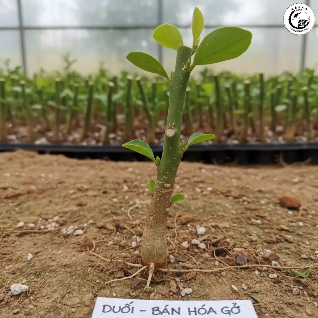 Lựa chọn cành giâm khỏe mạnh có độ tuổi bán hóa gỗ là yếu tố quyết định