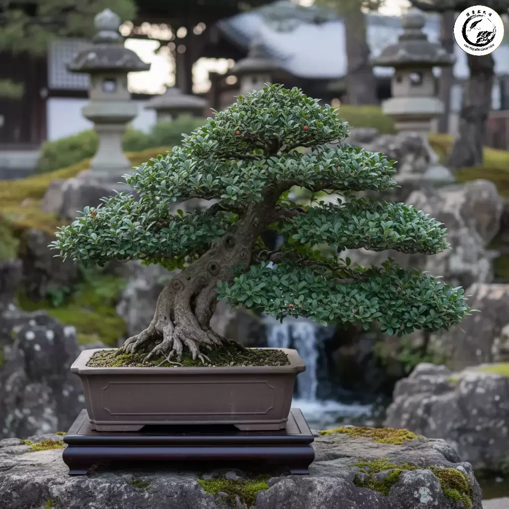 gemini_image_1767839450 Cây Duối Bonsai là niềm đam mê của nhiều người chơi cây cảnh nhờ vẻ đẹp cổ kính và sức sống bền bỉ