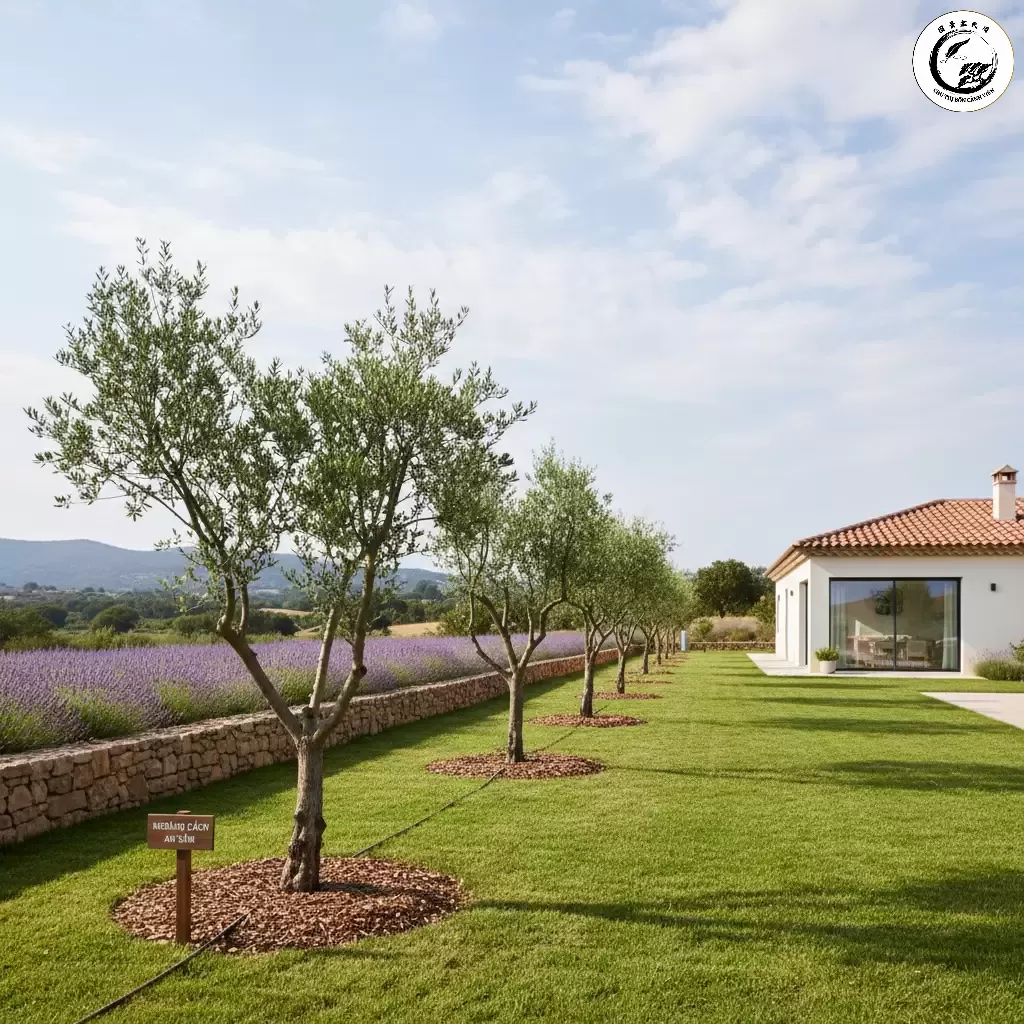 gemini_image_1767841572-1 Đảm bảo khoảng cách an toàn giữa gốc cây duối và móng nhà để tránh hư hại do rễ cây