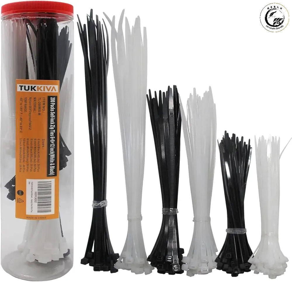 Sự đa dạng về kích thước của dây rút nhựa giúp người làm vườn dễ dàng lựa chọn loại phù hợp