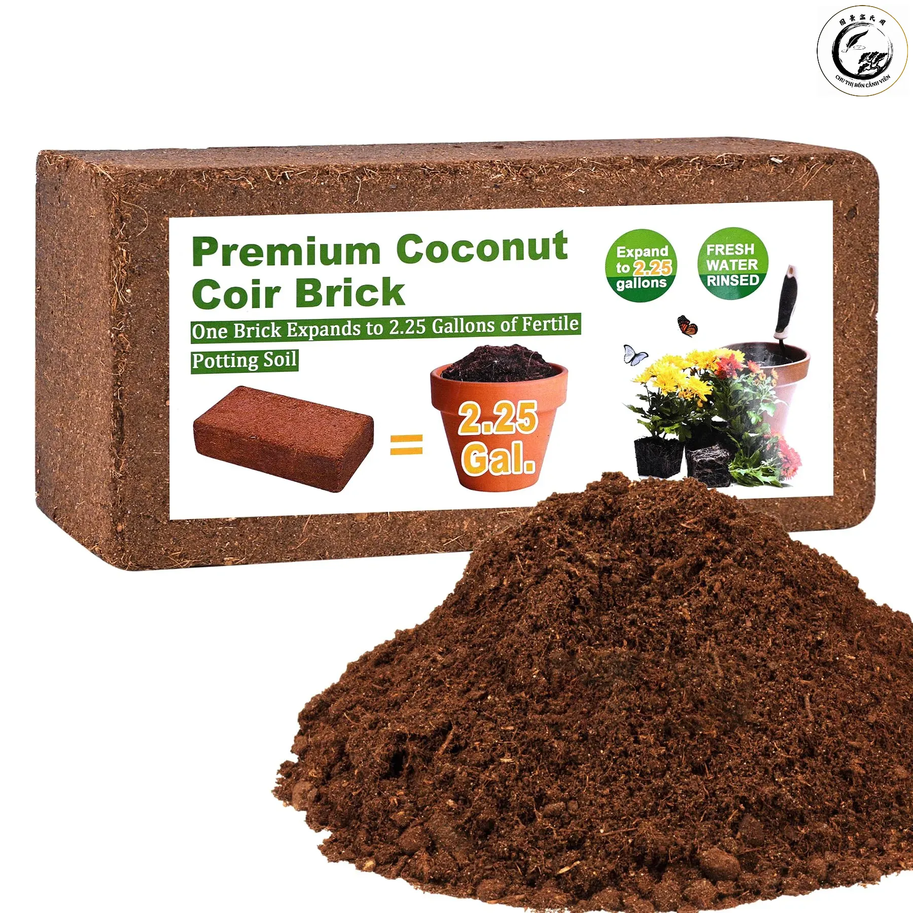 Xơ dừa thô cần được xử lý kỹ lưỡng trước khi đưa vào canh tác