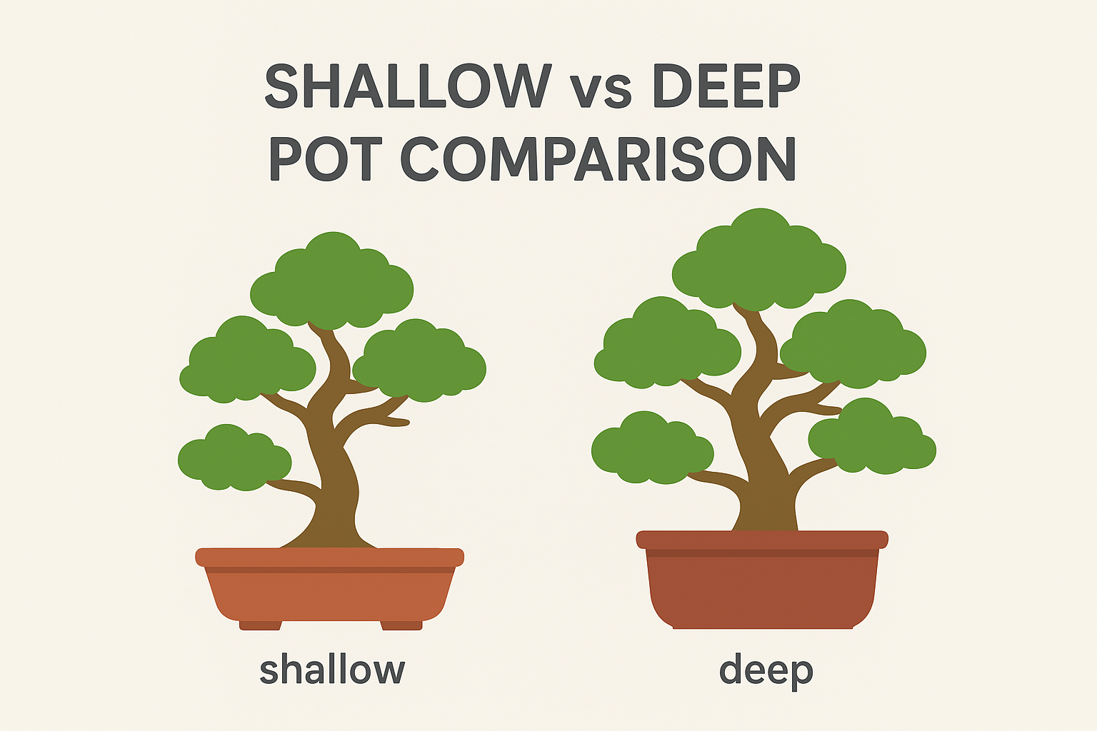 Sự khác biệt rõ rệt về thẩm mỹ khi Bonsai dáng huyền được đặt trong chậu cao chuyên dụng