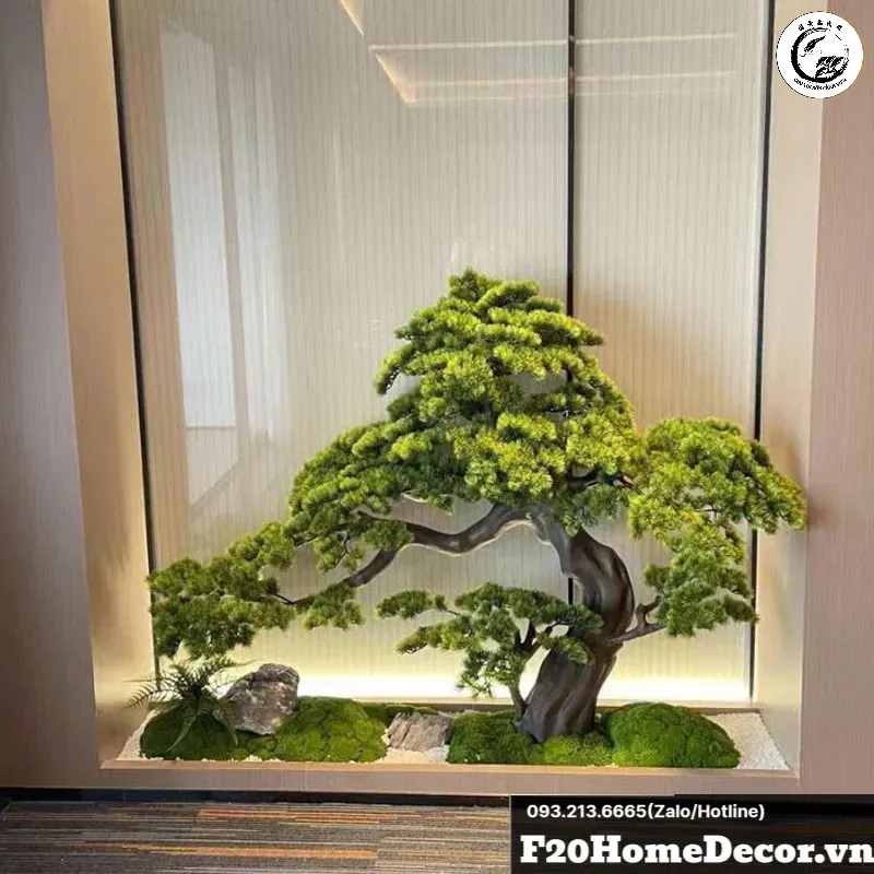Cành phông đóng vai trò quan trọng trong việc tạo ra chiều sâu 3D cho tác phẩm cây cảnh