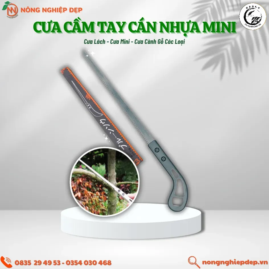 Cưa lách gấp gọn là công cụ thiết yếu để xử lý các cành gỗ cứng và lớn trong vườn