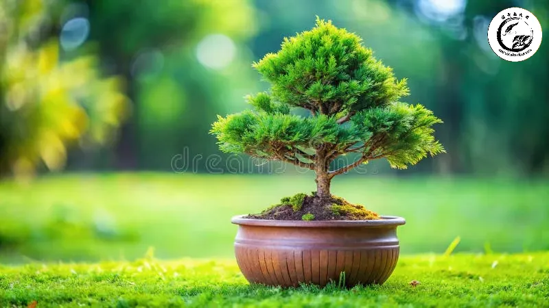 exquisite-miniature-thuja-bonsai-ceramic-pot-serene-garden-scene-home-office-decor-captivating-close-up-showcases-357600960 Cây bách diệp bonsai thơm mùi nhựa mang vẻ đẹp tĩnh tại và thanh cao
