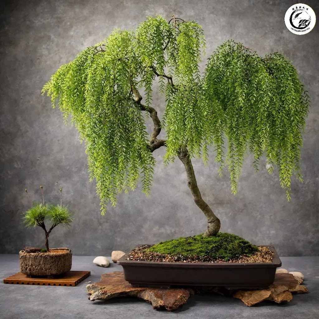 Sử dụng chậu cao chuyên dụng giúp tôn vinh dáng đứng kiêu hãnh của Tử Đằng thác đổ