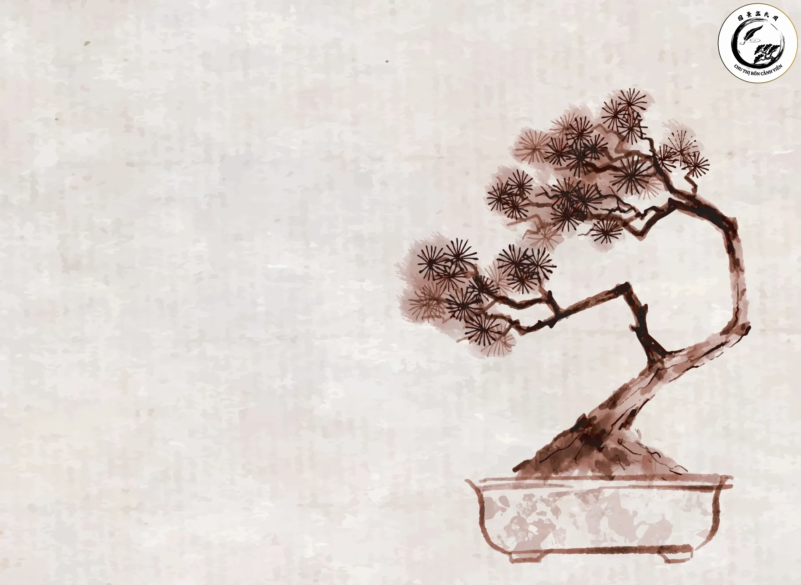 Sự tối giản trong cấu trúc chi dăm giúp làm nổi bật đường nét uốn lượn của thân cây