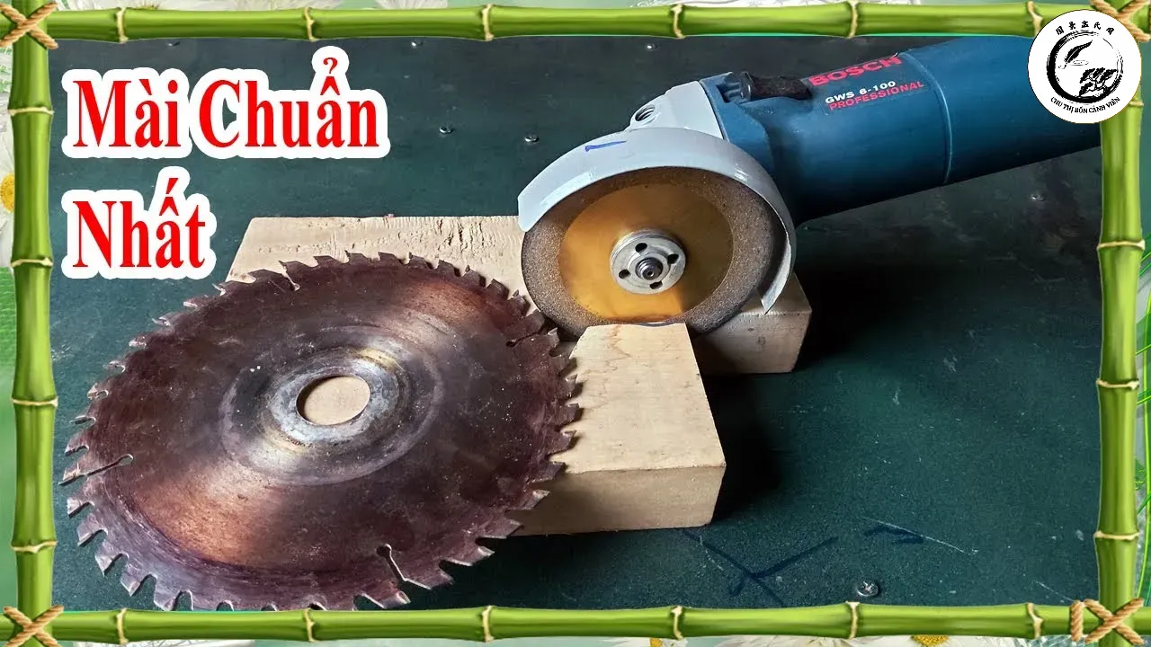 Cố định lưỡi cưa chắc chắn trên ê tô là yếu tố tiên quyết để mài chính xác