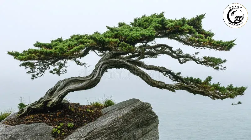Tác phẩm bonsai dáng bạt phong mang vẻ đẹp kiêu hãnh và sức sống mãnh liệt trước gió