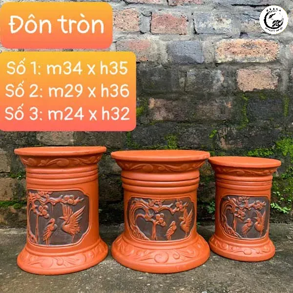 Lựa chọn kích thước đôn phù hợp với đáy chậu giúp đảm bảo tính thẩm mỹ và an toàn
